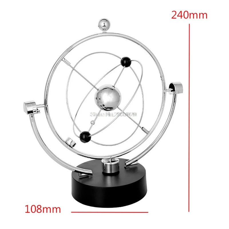 Kinetic Orbital Revolving Gadget Perpetual Motion Desk Office Decor Art Toy Gift Desk Set