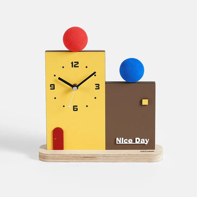 Modern Creative Office Desktop Clock Porch Ornaments Bedroom Living Room Table Desk Clocks Watch Gifts Home Decoration