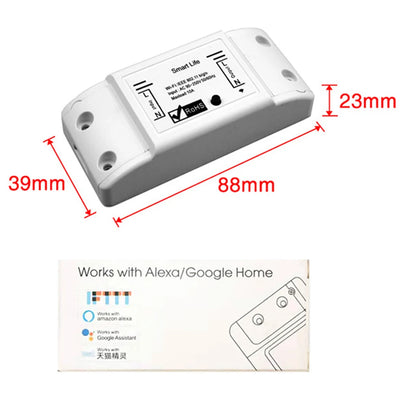 Smart WiFi Switch for Lights and Appliances Timer Functionality Manage Remotely via Smartphone or Voice Commands