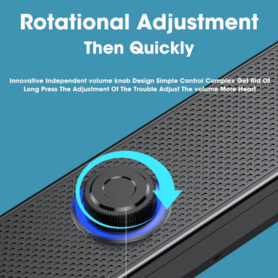 Soundbar Computer PC TV Laptop Desktop Wired Wireless Bluetooth Speaker Sound Box Bar Music Portable Caixa De Som Audio System
