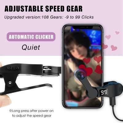 Digital Auto Screen Clicker for Smart Phone Apps Video Live Streaming Gadget Smartphone Game Screen Touch Tripods Screen Tapper