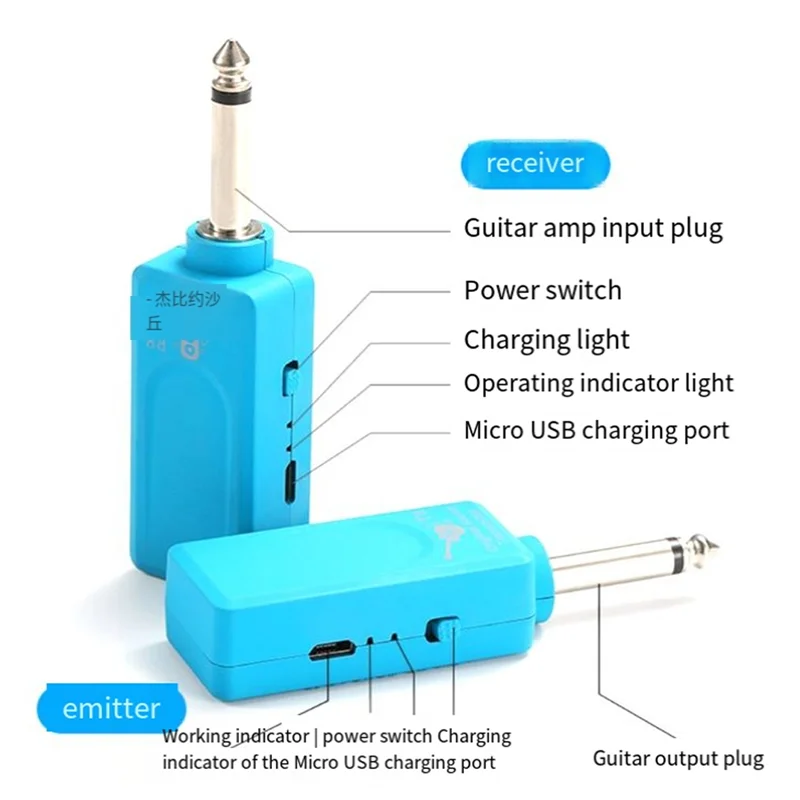 AAAEL-Speakers Sound Instruments Bass Keys Electric Guitar Electronic Blow Tube Saxophone Wireless Audio Transceiver Accessories