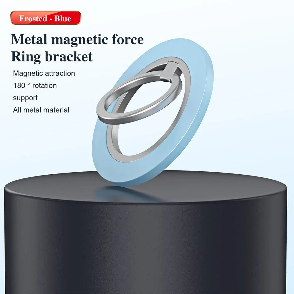 Magnetic Phone Ring Holder for iPhone 15 14 13 12 Magsafe Accessories - Magnetic Phone Grip - Adjustable Phone Finger Ring Grip