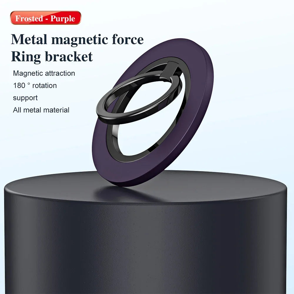 Magnetic Phone Ring Holder for iPhone 15 14 13 12 Magsafe Accessories - Magnetic Phone Grip - Adjustable Phone Finger Ring Grip