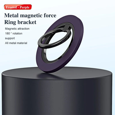 Magnetic Phone Ring Holder for iPhone 15 14 13 12 Magsafe Accessories - Magnetic Phone Grip - Adjustable Phone Finger Ring Grip