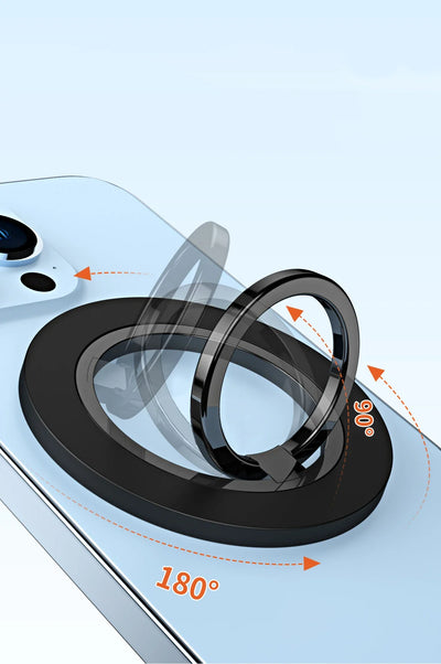 Magnetic Phone Ring Holder for iPhone 15 14 13 12 Magsafe Accessories - Magnetic Phone Grip - Adjustable Phone Finger Ring Grip