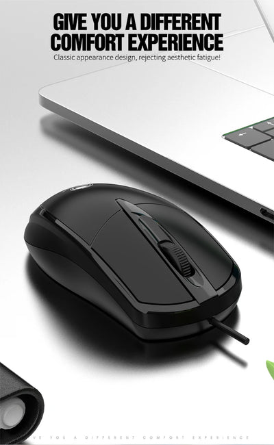 301 Wired Mouse Office Gaming Desktop Computer Laptop Business Mouse USB Optical Mouse