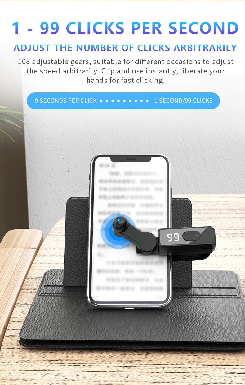 Screen Auto Clicker For Smart Phone Apps Video Live Streaming Gadget Smartphone Game Screen Touch Tripods Screen Tapper Supplies