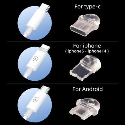Phone dustproof plug, happy fried egg pendant, fun design for phone accessories, easy to use to protect the phone from dust and