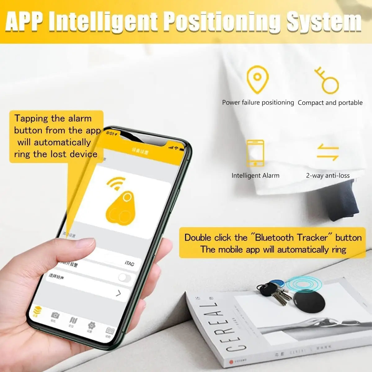 Smart Finder isearching Find My Device Gps Tracker Smart Tag Bluetooth Search Locator Tracking Finder Global Positioning Anti-lo