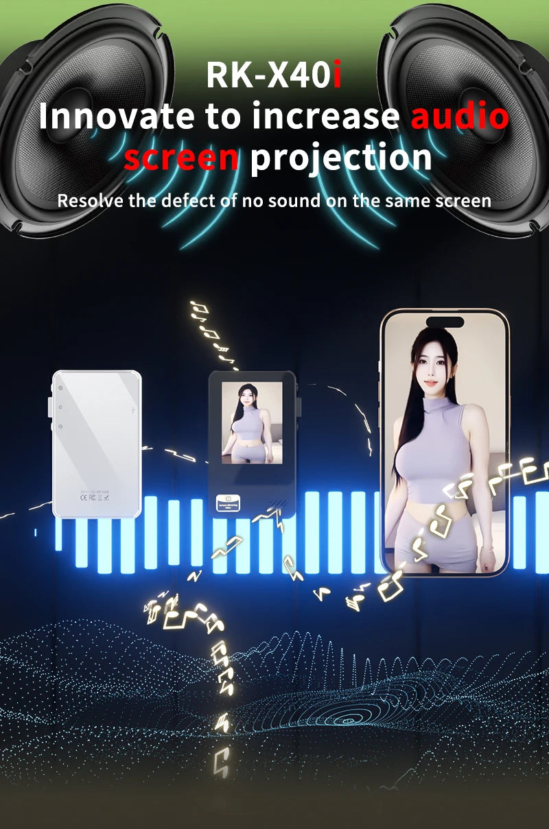 Smartphone Wireless Magnetic Monitor Screens Device Rear Camera Selfie for Phone Vlog Live Stream Video Recording Screen Phone