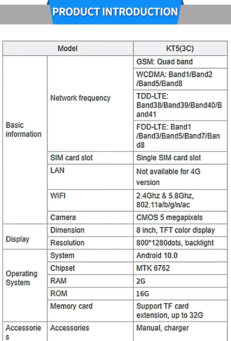 4G Android 10 vivid 8 inch IPS touch screen  Fixed Wireless Cordless Desktop Phone with VoLTE, WIFI,BT HOTSPOT  for home eldly