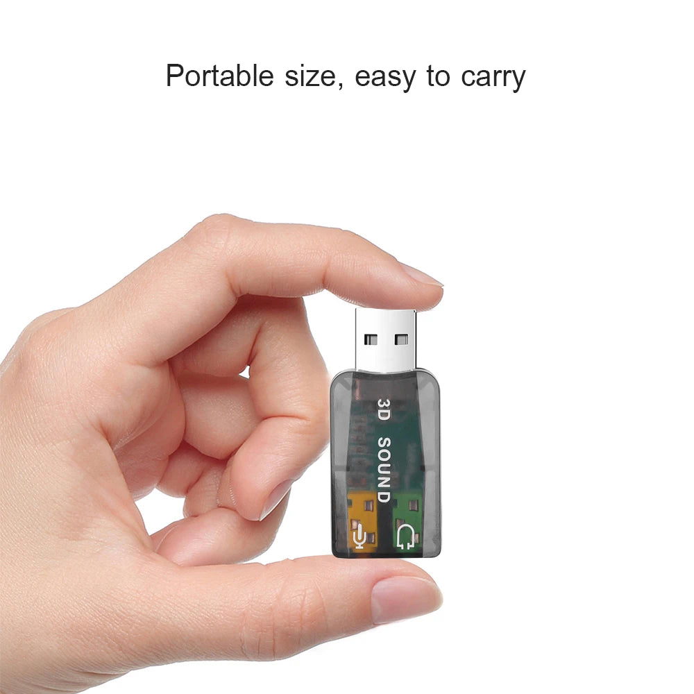 5.1 Sound channel USB independent sound card External computer to replace PCI notebook usb sound card USB to audio interface