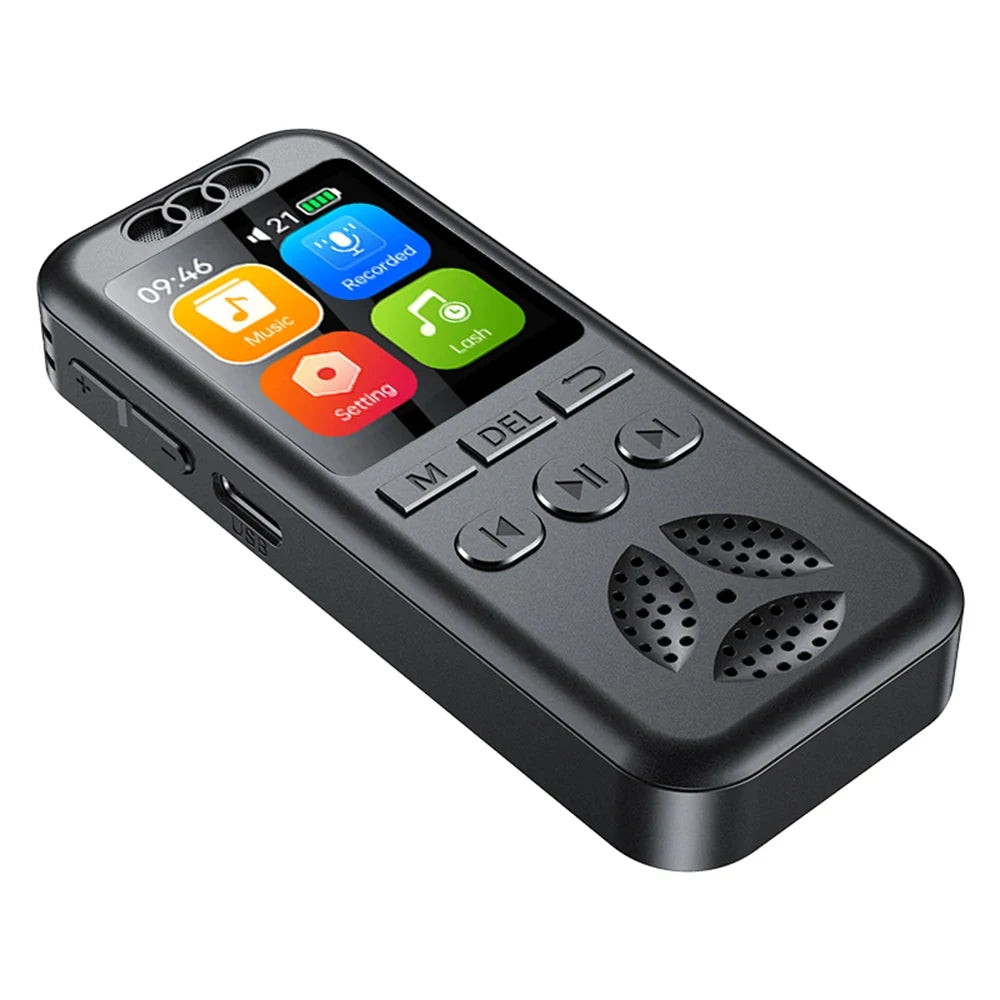 New Digital Audio Voice Recorder MP3 Player Noise Reduction Voice Activated Audio Recorder Sound Recorder For Lecture Interview