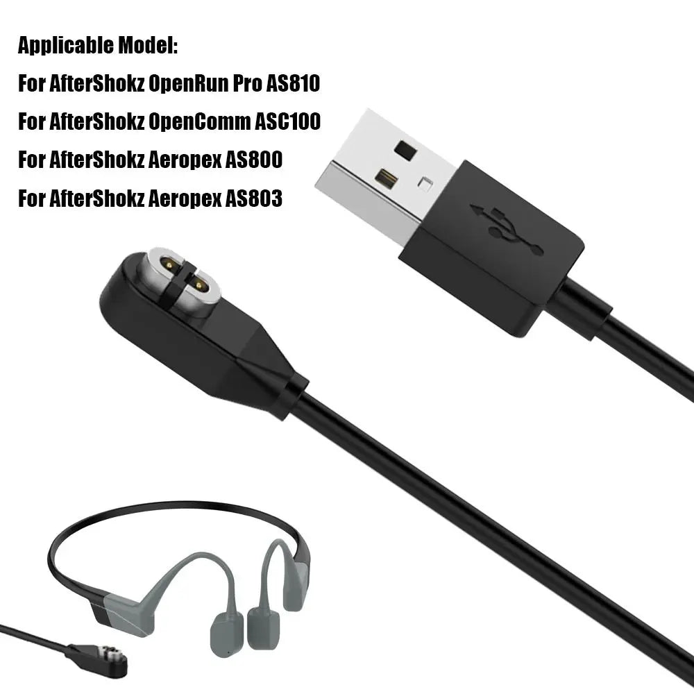 Earphone Accessories Fast Charging Cord Bone Conduction Headphones Charger Adapter USB Cable Dock For AfterShokz Aeropex AS800