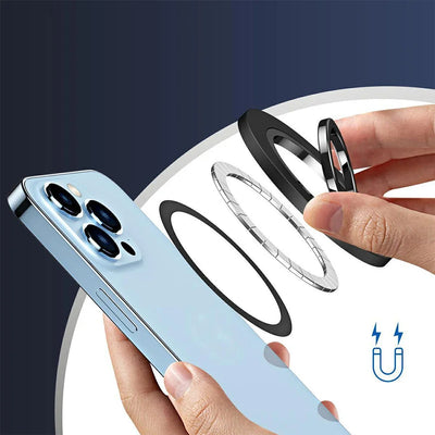 Magnetic Phone Ring Holder for iPhone 15 14 13 12 Magsafe Accessories - Magnetic Phone Grip - Adjustable Phone Finger Ring Grip