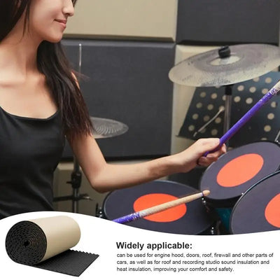 Sound Absorbing Panel Sound Pads Acoustic Panels Self Adhesive Acoustic Barrier for Car Studio Waterproof Sound Proof Padding