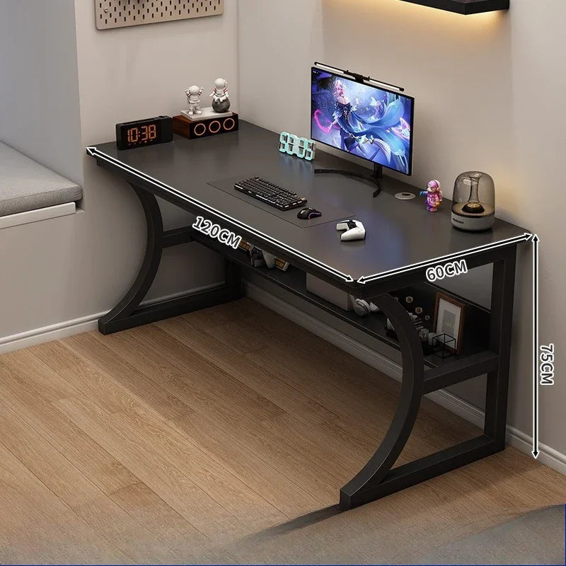 Ergonomic Gaming Computer Desk Home Office Study Station Table Cable Management  Desks Escritorio Blanco Con Cajones Furniture