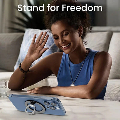 Magnetic Phone Ring Holder for iPhone 15 14 13 12 Magsafe Accessories - Magnetic Phone Grip - Adjustable Phone Finger Ring Grip