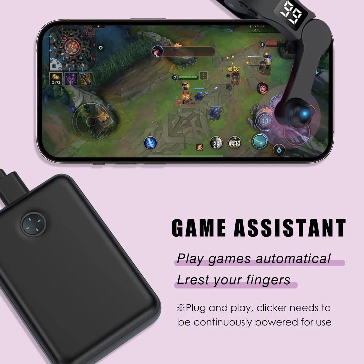 Digital Auto Screen Clicker for Smart Phone Apps Video Live Streaming Gadget Smartphone Game Screen Touch Tripods Screen Tapper