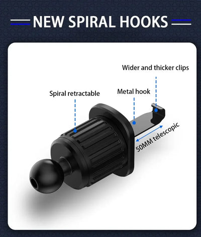 Car Phone Holder Bracket Accessories Interior Auto Air Outlet Cellphone Support Parts Phone Stand Base Fixing Clip