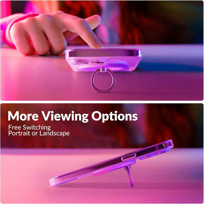 Magnetic Phone Ring Holder for iPhone 15 14 13 12 Magsafe Accessories - Magnetic Phone Grip - Adjustable Phone Finger Ring Grip
