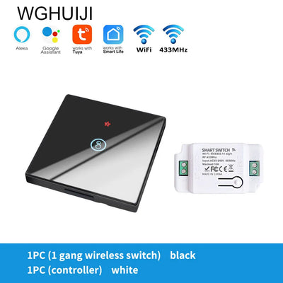 The TUYA smart switch-off device features wireless touch, Wi-Fi, remote control via the APP, and Alexa voice control