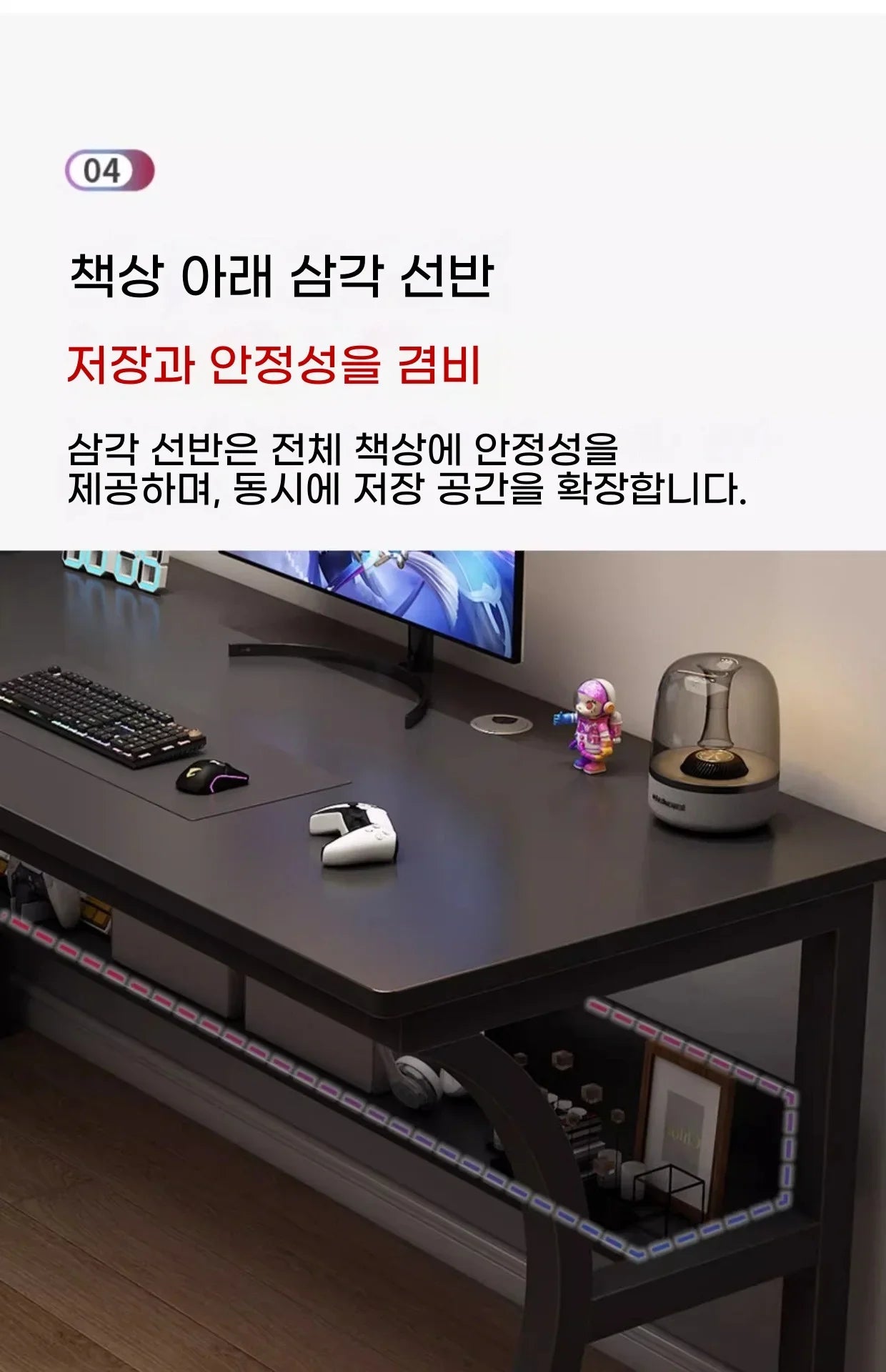 Ergonomic Gaming Computer Desk Home Office Study Station Table Cable Management  Desks Escritorio Blanco Con Cajones Furniture