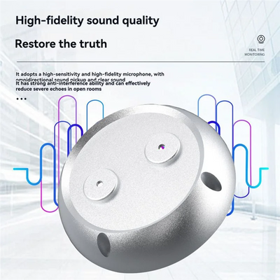 ABUO-Waterproof 360° Omnidirectional Sound Pickup External Audio High Sensitivity High Fidelity No Noise 600Ω DC12V 3000M