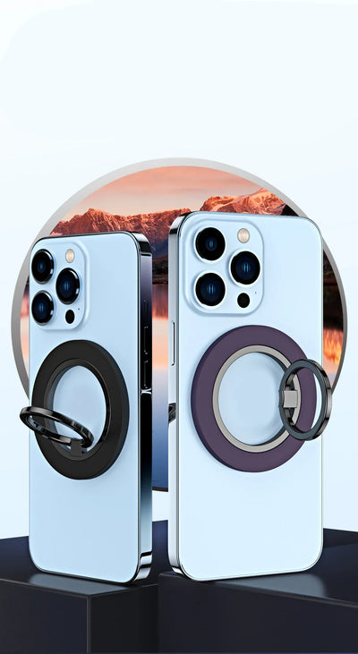 Magnetic Phone Ring Holder for iPhone 15 14 13 12 Magsafe Accessories - Magnetic Phone Grip - Adjustable Phone Finger Ring Grip