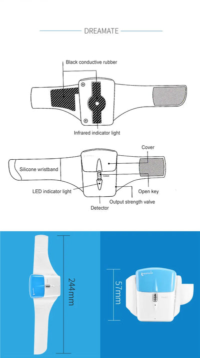Smart Sleep Aid Device – Sleep-Enhancing Instrument for Severe Insomnia Relief, Deep Sleep Promotion, Handheld Device for Anx