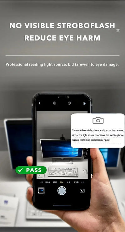 LED Desk Lamp Monitor Light Bar PC Computer Dimmable Screen Light 33cm 50cm Office Study Reading Hanging Table Lamp USB Powered