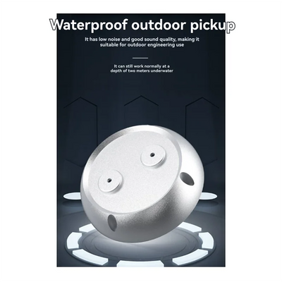 ABUO-Waterproof 360° Omnidirectional Sound Pickup External Audio High Sensitivity High Fidelity No Noise 600Ω DC12V 3000M