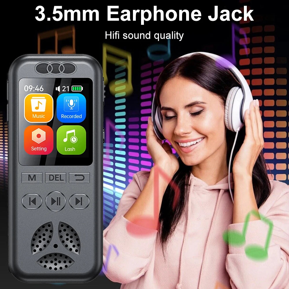 New Digital Audio Voice Recorder MP3 Player Noise Reduction Voice Activated Audio Recorder Sound Recorder For Lecture Interview