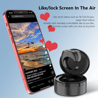 Smart Browsing Device Automatic Page Turner Wireless Fingertip Flipping with Charging Compartment Page Flipping for Mobile Phone