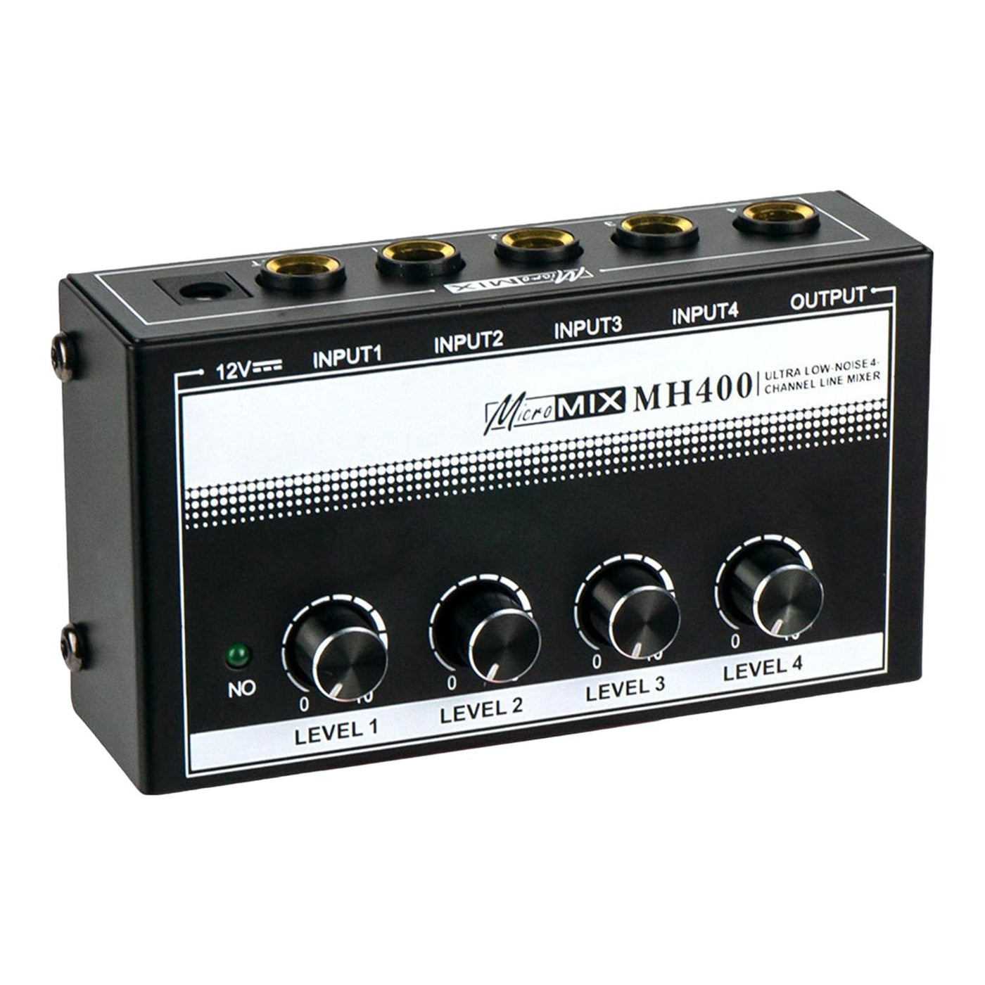 Sound Mixer 4 Channel Line Mixer Professional Audio Sound Mixer Audio Amplifier for Microphone Musical Instruments Guitar Bass