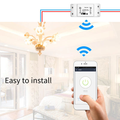 Smart WiFi Switch for Lights and Appliances Timer Functionality Manage Remotely via Smartphone or Voice Commands