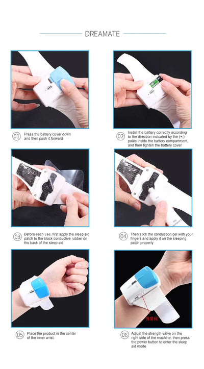 Smart Sleep Aid Device – Sleep-Enhancing Instrument for Severe Insomnia Relief, Deep Sleep Promotion, Handheld Device for Anx
