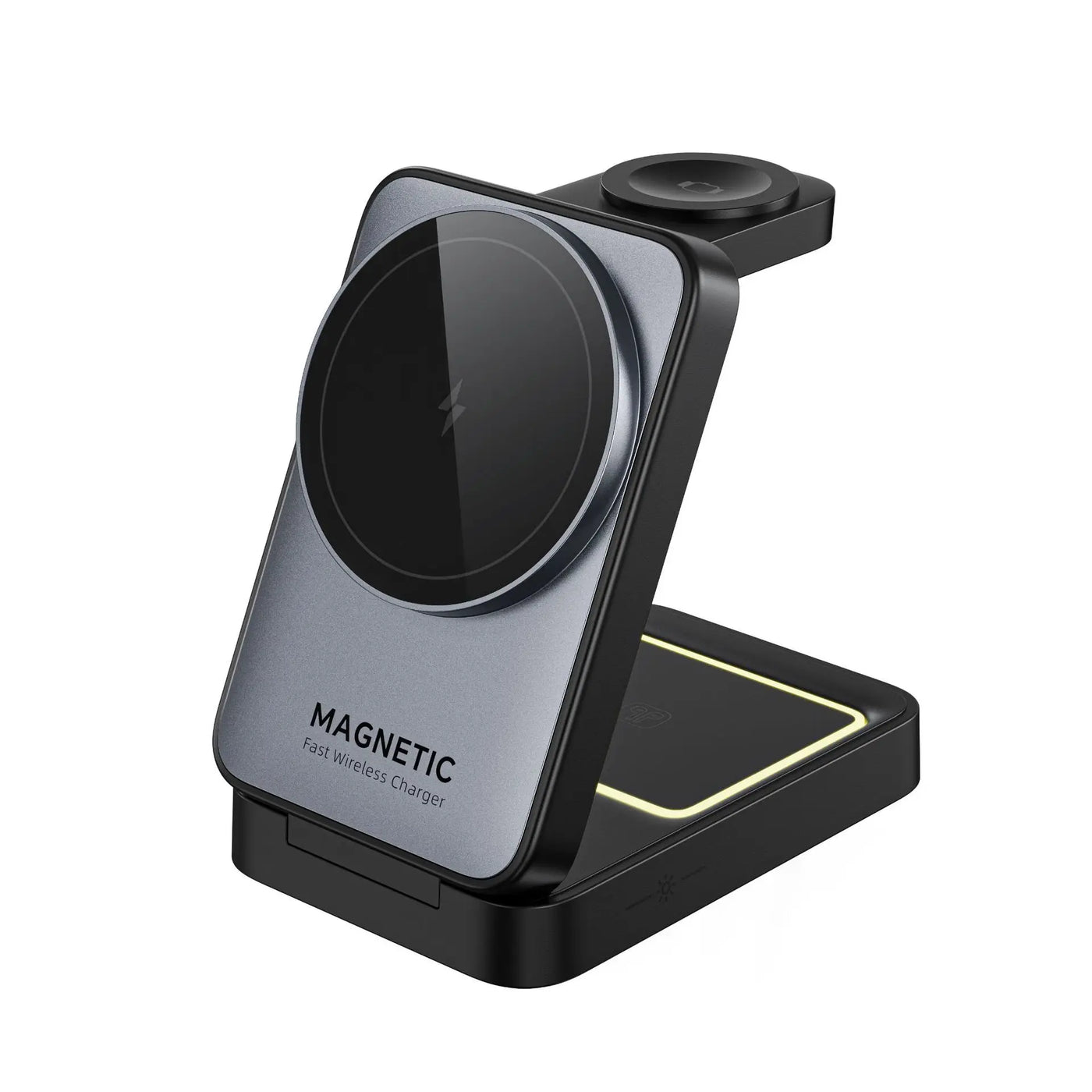 Magnetic 3 in 1 Foldable Wireless Charger for iPhone 16/15/14/13 Pro Max, AirPods, iWatch Fast Charging Stand
