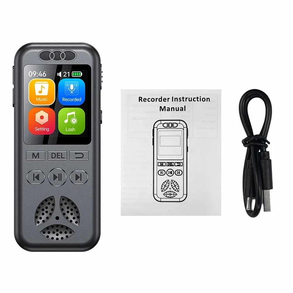 New Digital Audio Voice Recorder MP3 Player Noise Reduction Voice Activated Audio Recorder Sound Recorder For Lecture Interview