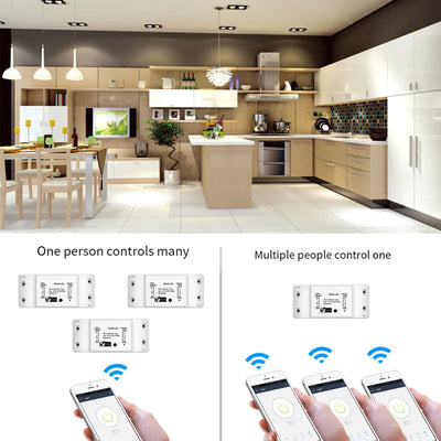 Smart WiFi Switch for Lights and Appliances Timer Functionality Manage Remotely via Smartphone or Voice Commands