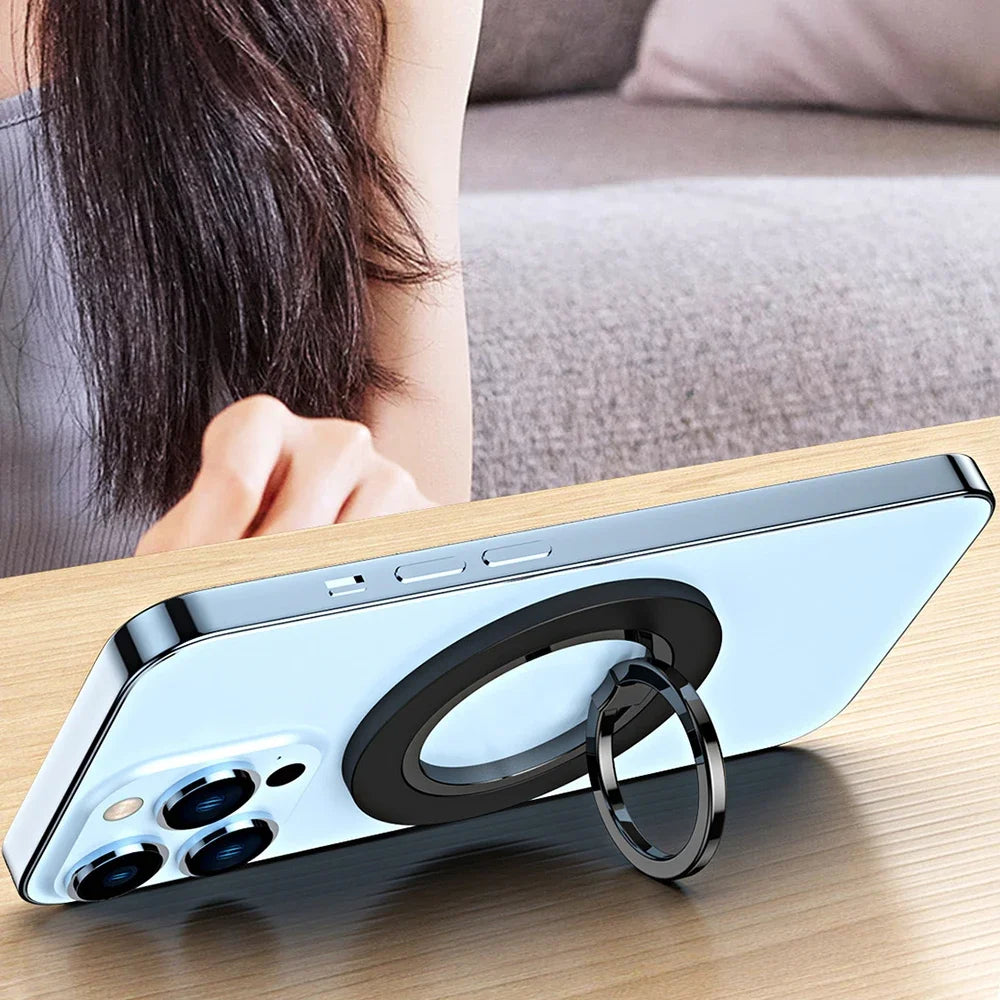 Magnetic Phone Ring Holder for iPhone 15 14 13 12 Magsafe Accessories - Magnetic Phone Grip - Adjustable Phone Finger Ring Grip