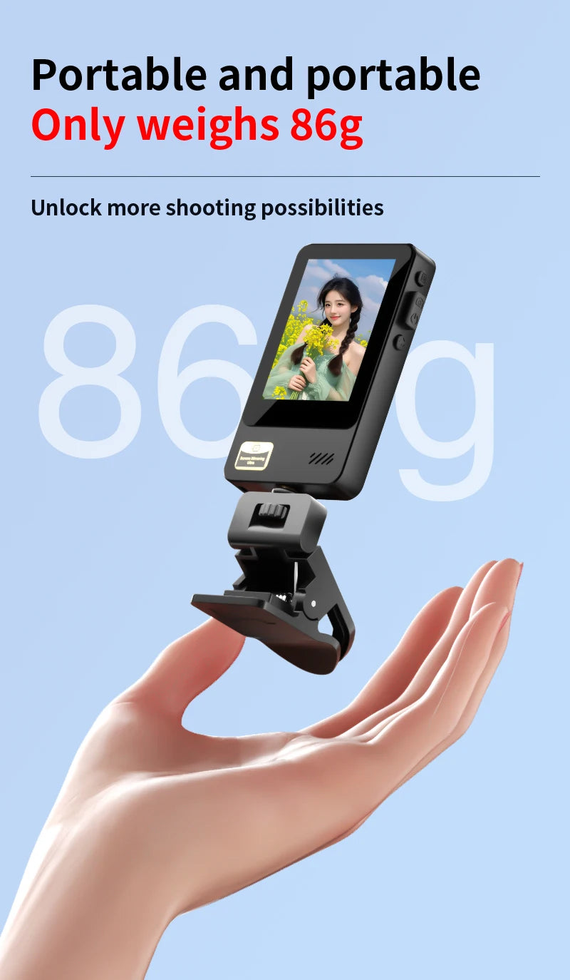 Smartphone Wireless Magnetic Monitor Screens Device Rear Camera Selfie for Phone Vlog Live Stream Video Recording Screen Phone