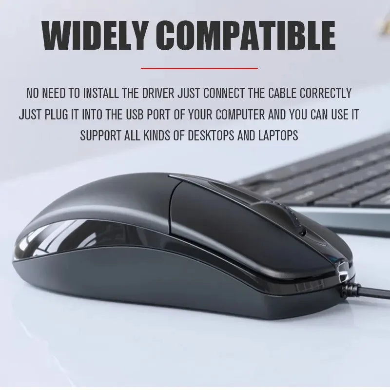 Gamer PC Laptop Notebook Computer Mouse Mice USB Wired Computer Mouse Optical Mouse  for Office Home Use