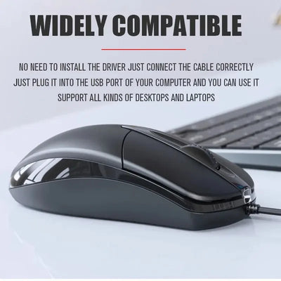 Gamer PC Laptop Notebook Computer Mouse Mice USB Wired Computer Mouse Optical Mouse  for Office Home Use