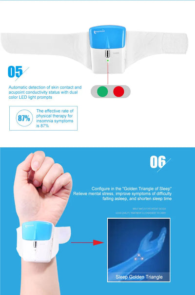 Smart Sleep Aid Device – Sleep-Enhancing Instrument for Severe Insomnia Relief, Deep Sleep Promotion, Handheld Device for Anx