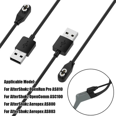 Earphone Accessories Fast Charging Cord Bone Conduction Headphones Charger Adapter USB Cable Dock For AfterShokz Aeropex AS800