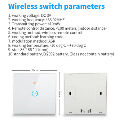 The TUYA smart switch-off device features wireless touch, Wi-Fi, remote control via the APP, and Alexa voice control