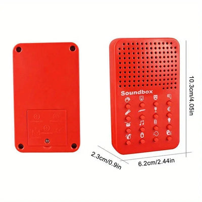 Noise Makers Funny 16-Sound Effects Sound Machine Portable Audio Box with Applause, Horn, Cheering &Sounds for Parties