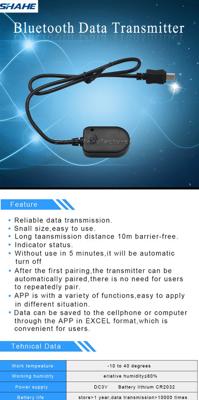 Smart Adapter Data Wireless Transmission For SHAHE Device